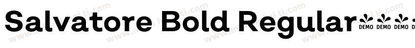 Salvatore Bold Regular字体转换